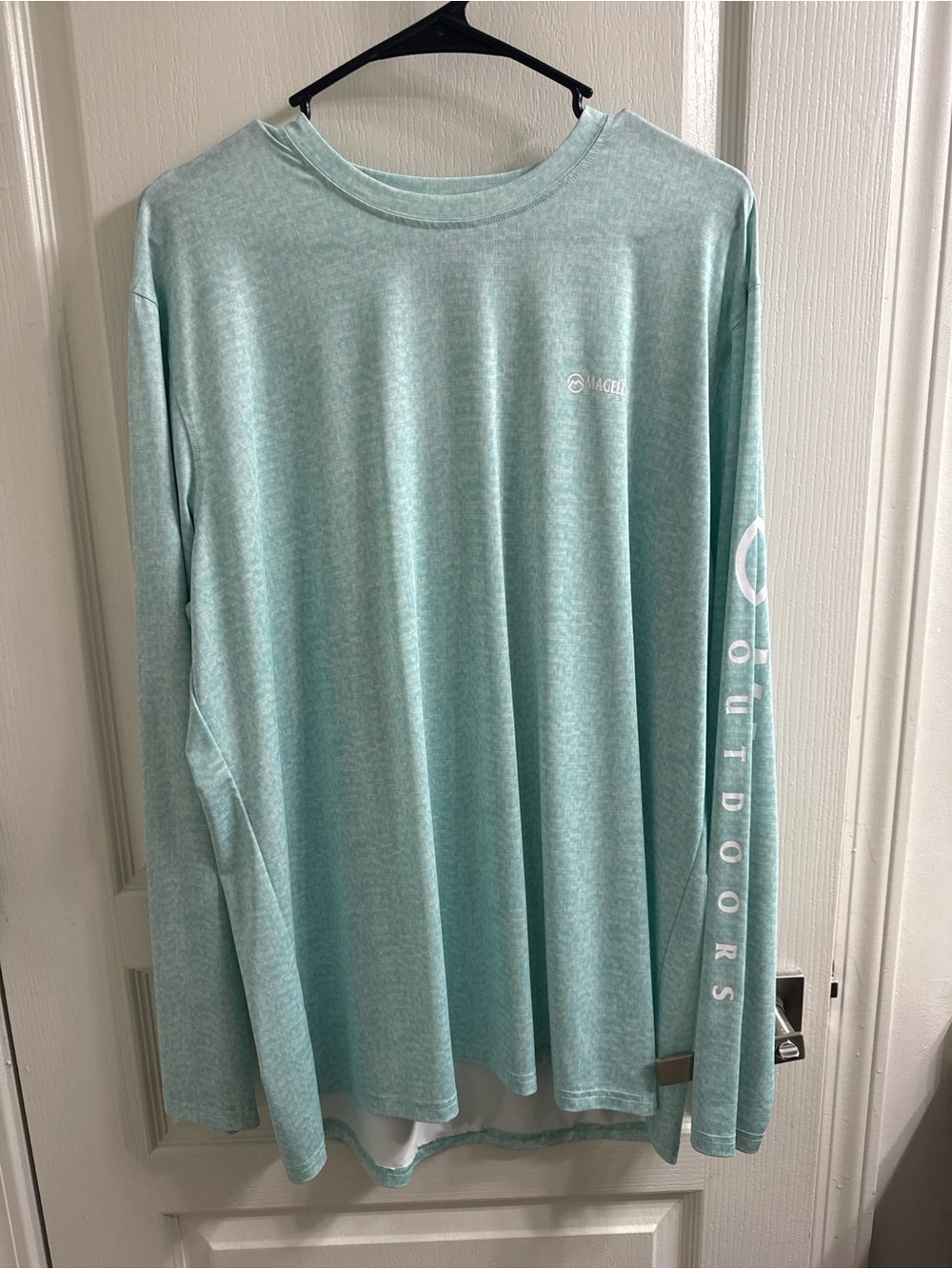 Magellan Outdoors Men's Long-Sleeve Performance Shirt - Seafoam Green